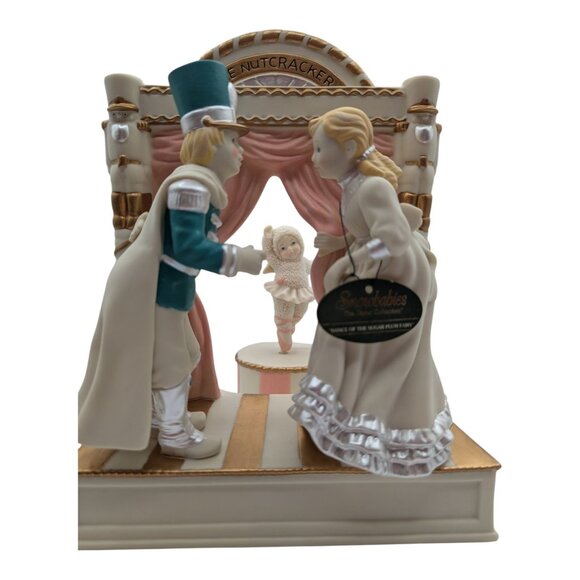 Dept 56 Snowbabies Dance Of The Sugar Plum Fairy Set Animated Music Box Works